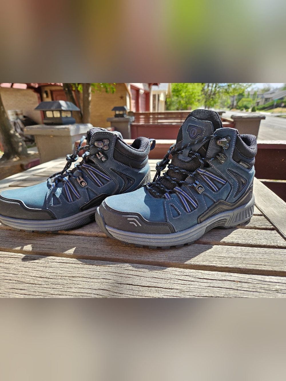 Dakota Hiking Boots by Orthofeet Sz 8.5 Blue